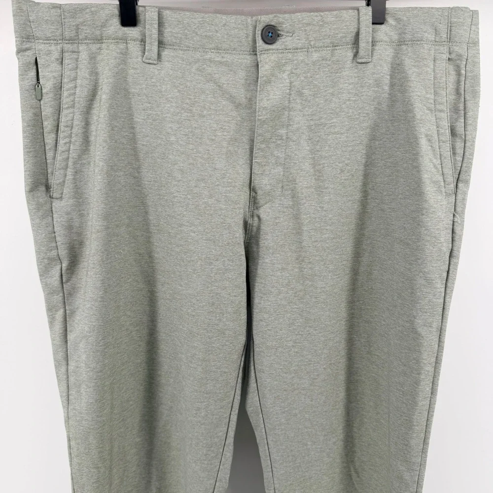 Tommy Bahama Boracay Performance Pants Green Heather Stretch Travel 38x29‎